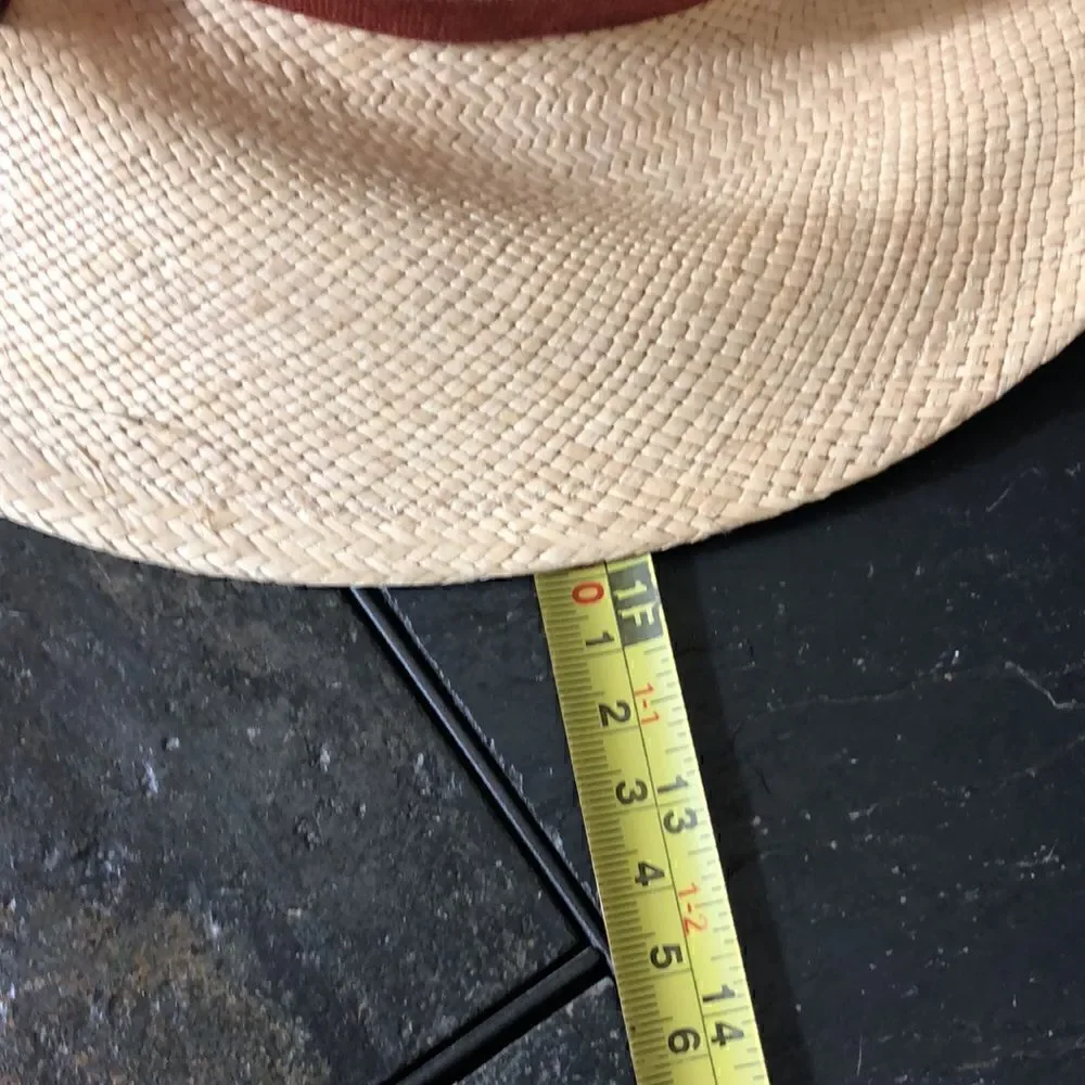 Vintage Betmar New York Feather Straw Hat Sun Shade Church